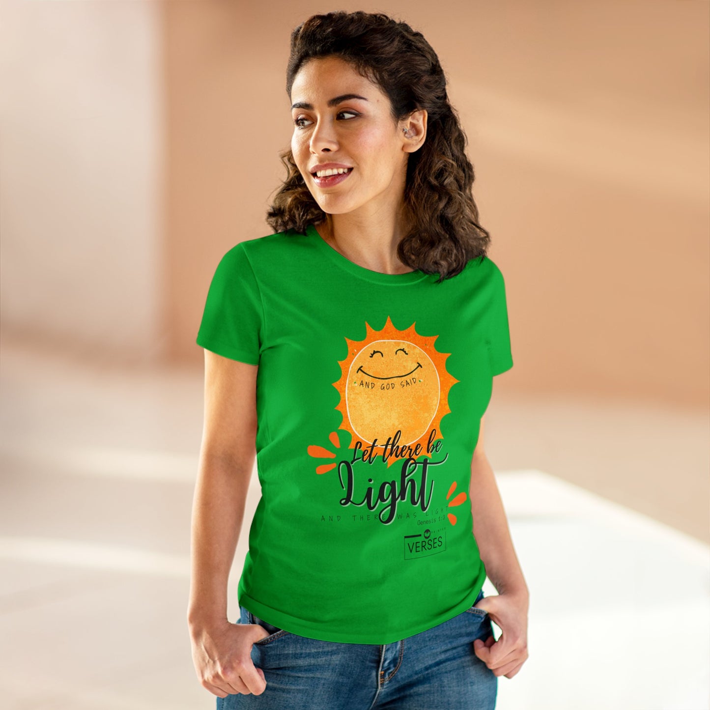 LET THERE BE LIGHT - LADIES COTTON TEE