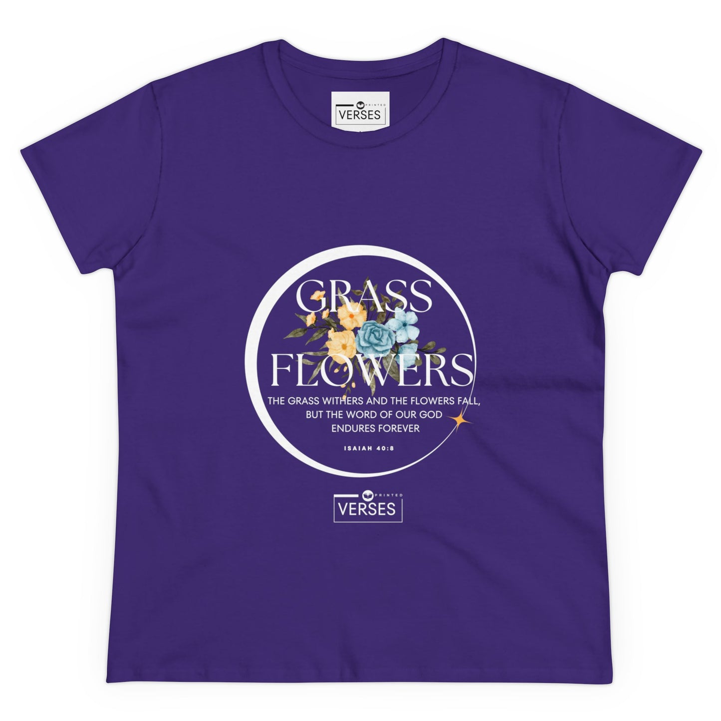 GRASS AND FLOWERS - LADIES DRK TEE
