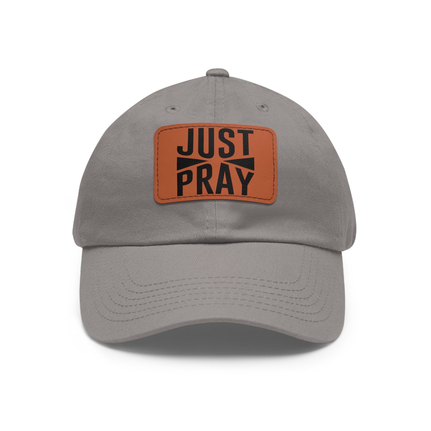 JUST PRAY - LEATHER PATCH CAP
