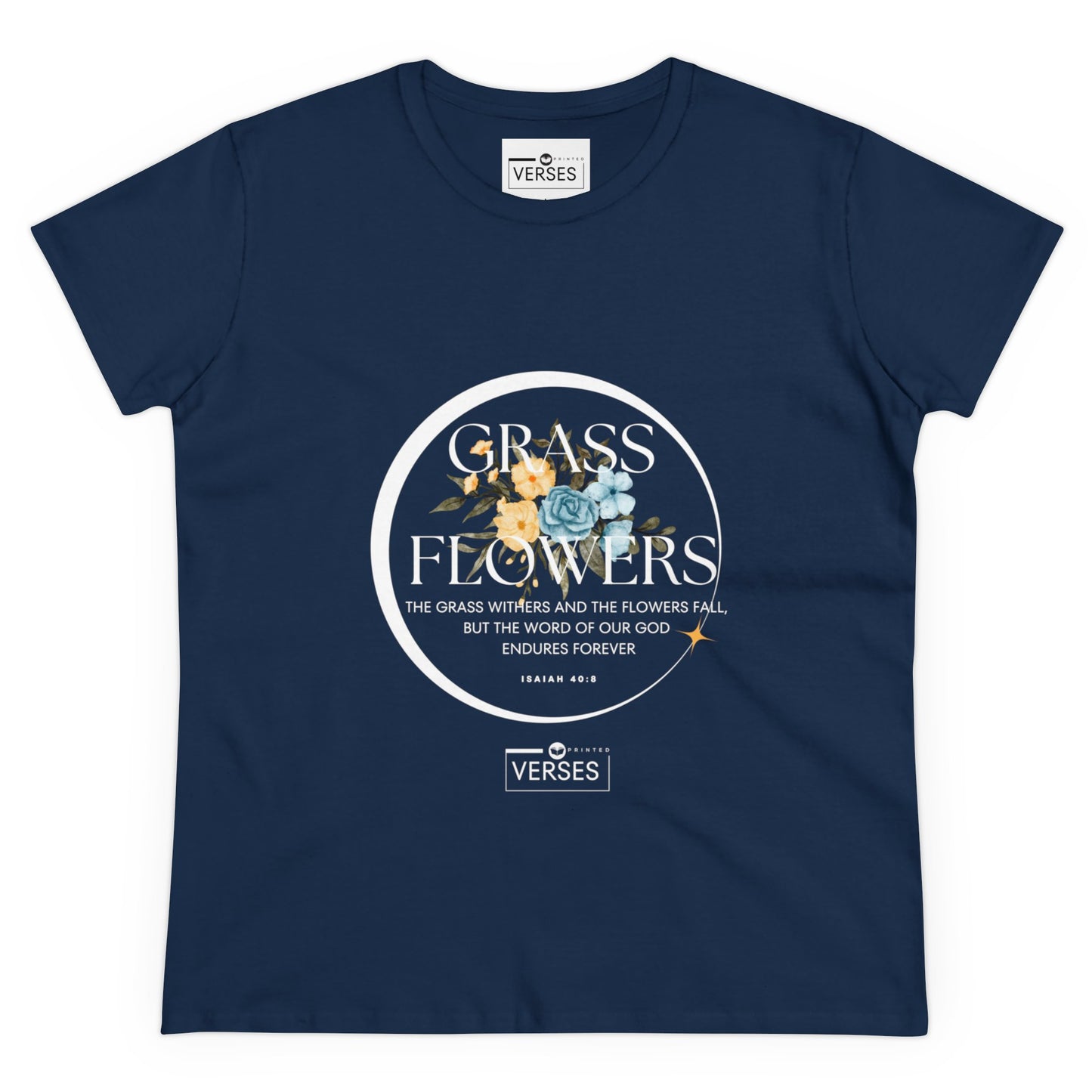GRASS AND FLOWERS - LADIES DRK TEE