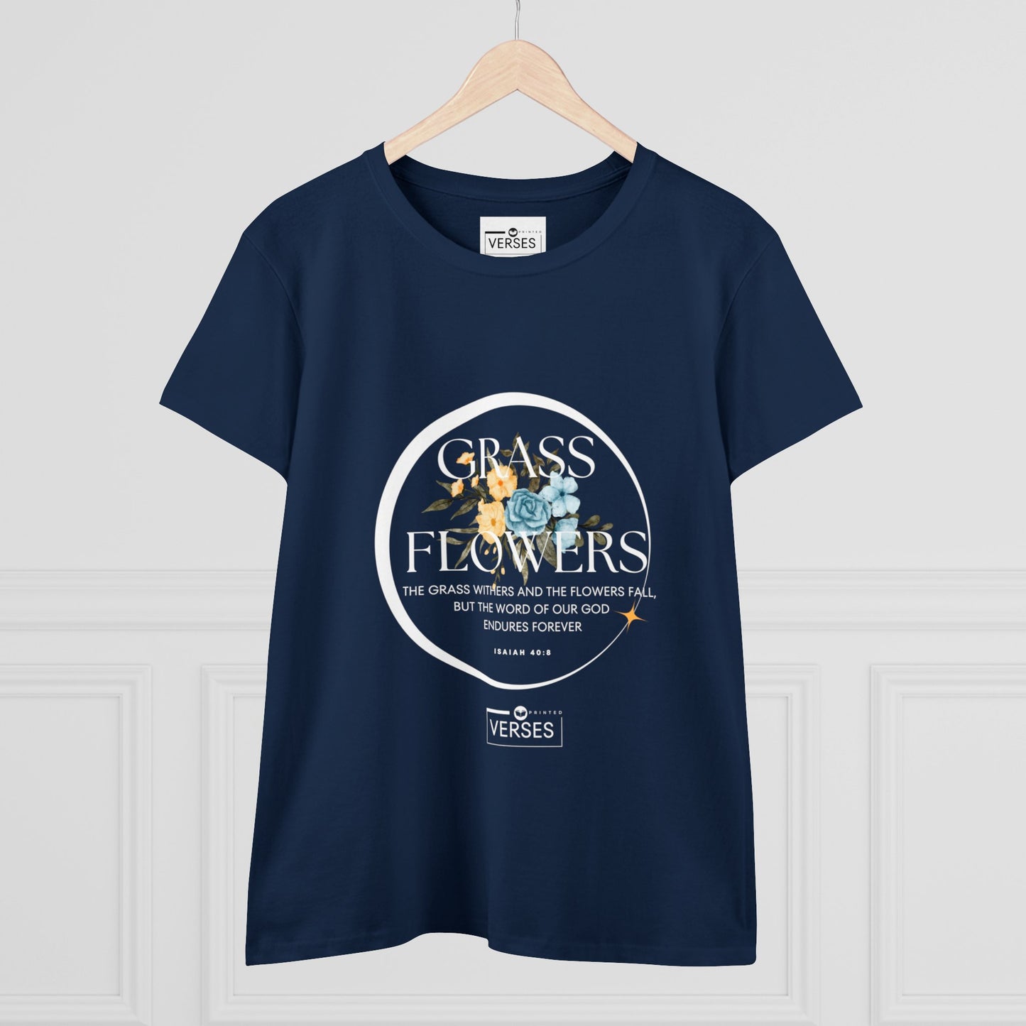 GRASS AND FLOWERS - LADIES DRK TEE