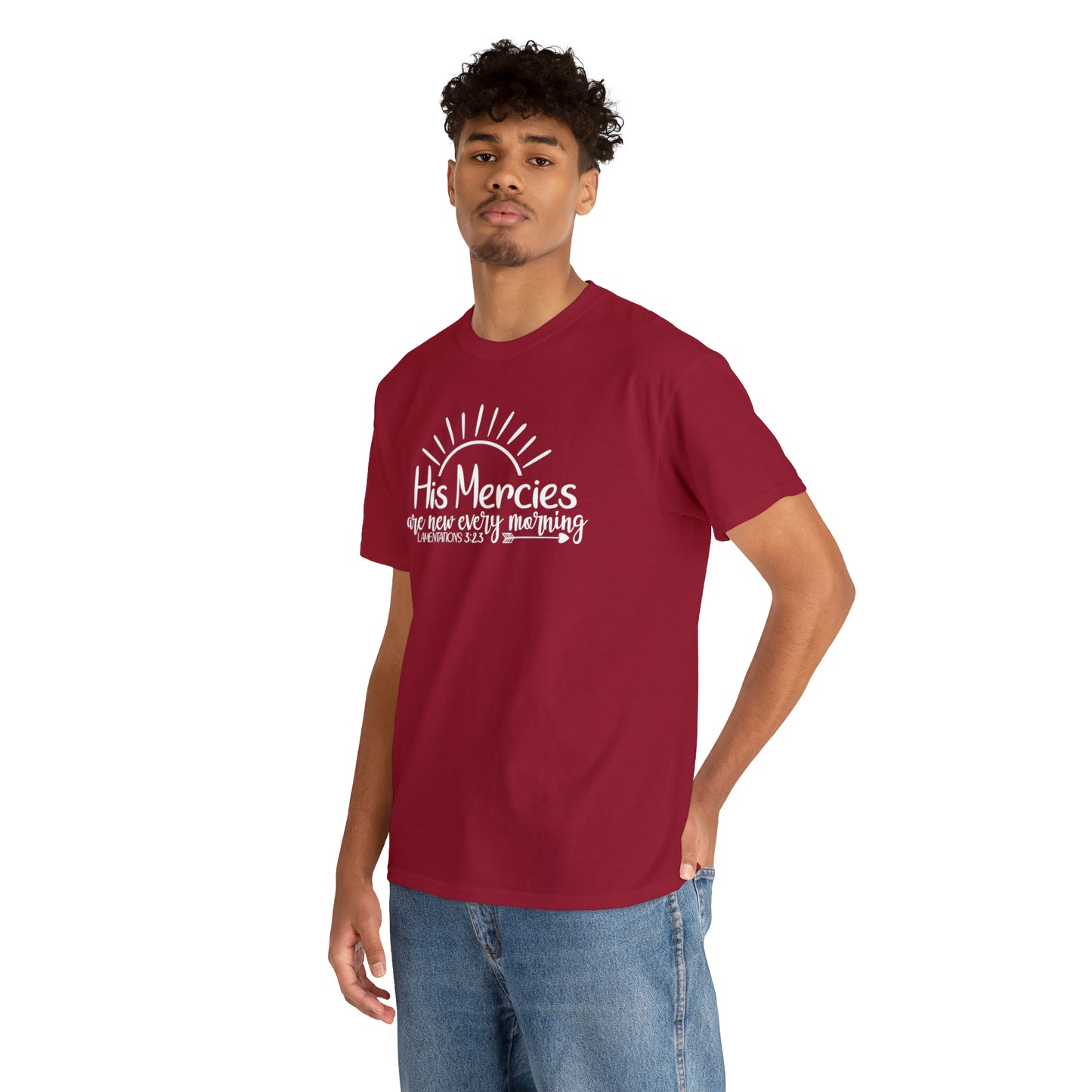 HIS MERCIES ARE NEW EVERY MORNING - DRK TEE
