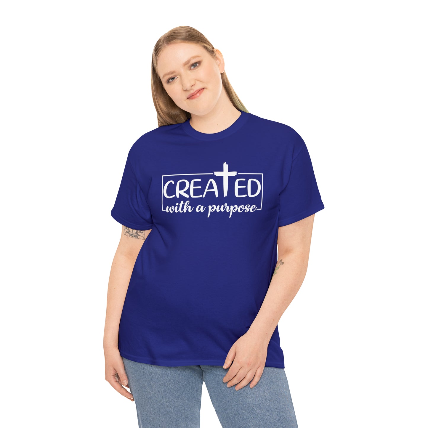CREATED WITH PURPOSE - DRK TEE