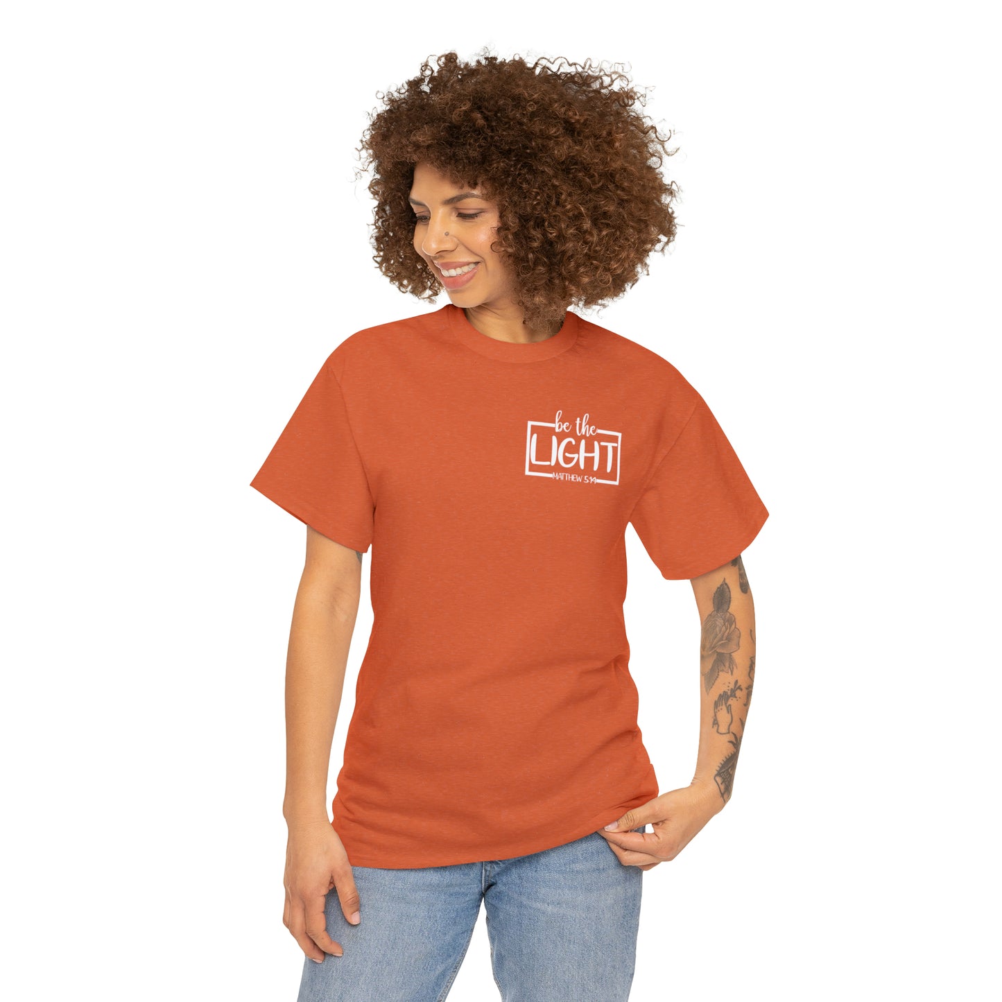 BE THE LIGHT BADGE - DRK TEE
