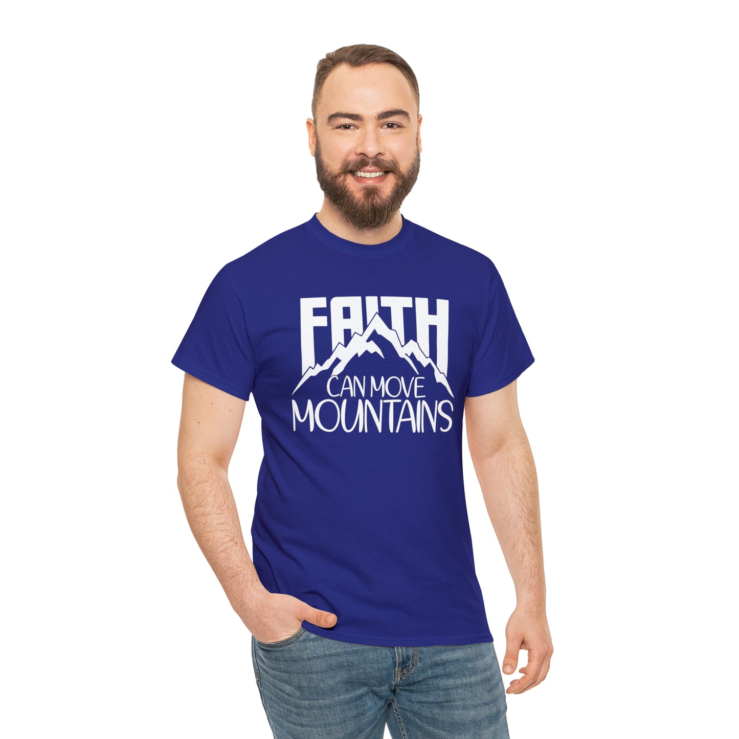 FAITH CAN MOVE MOUNTAINS - DRK TEE