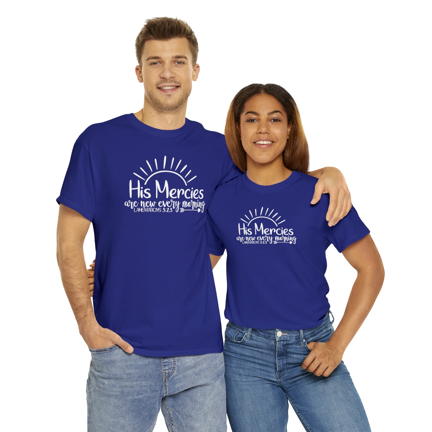 HIS MERCIES ARE NEW EVERY MORNING - DRK TEE