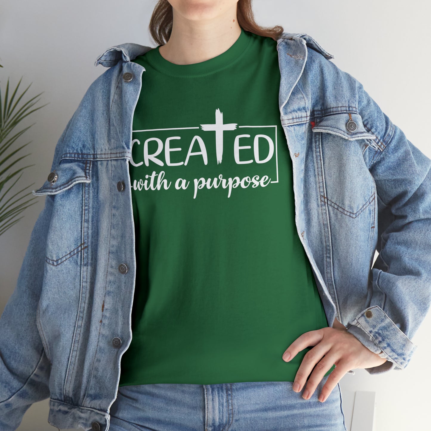 CREATED WITH PURPOSE - DRK TEE