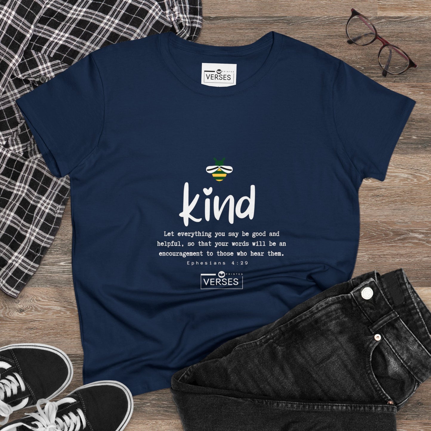 BE KIND - LADIES DRK TEE