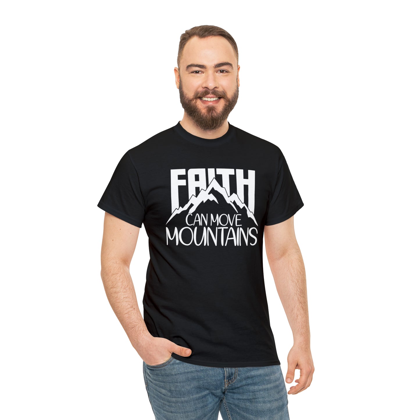 FAITH CAN MOVE MOUNTAINS - DRK TEE