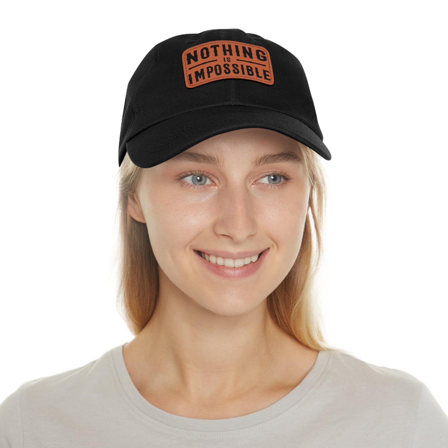 NOTHING IS IMPOSSIBLE - LEATHER PATCH CAP