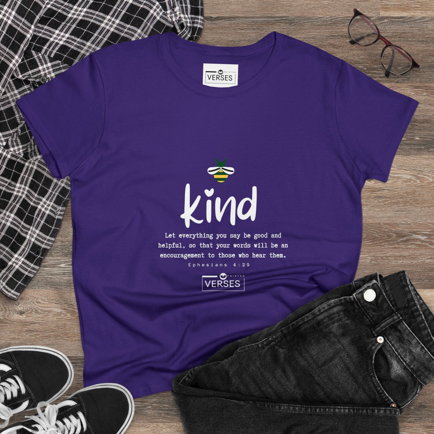 BE KIND - LADIES DRK TEE