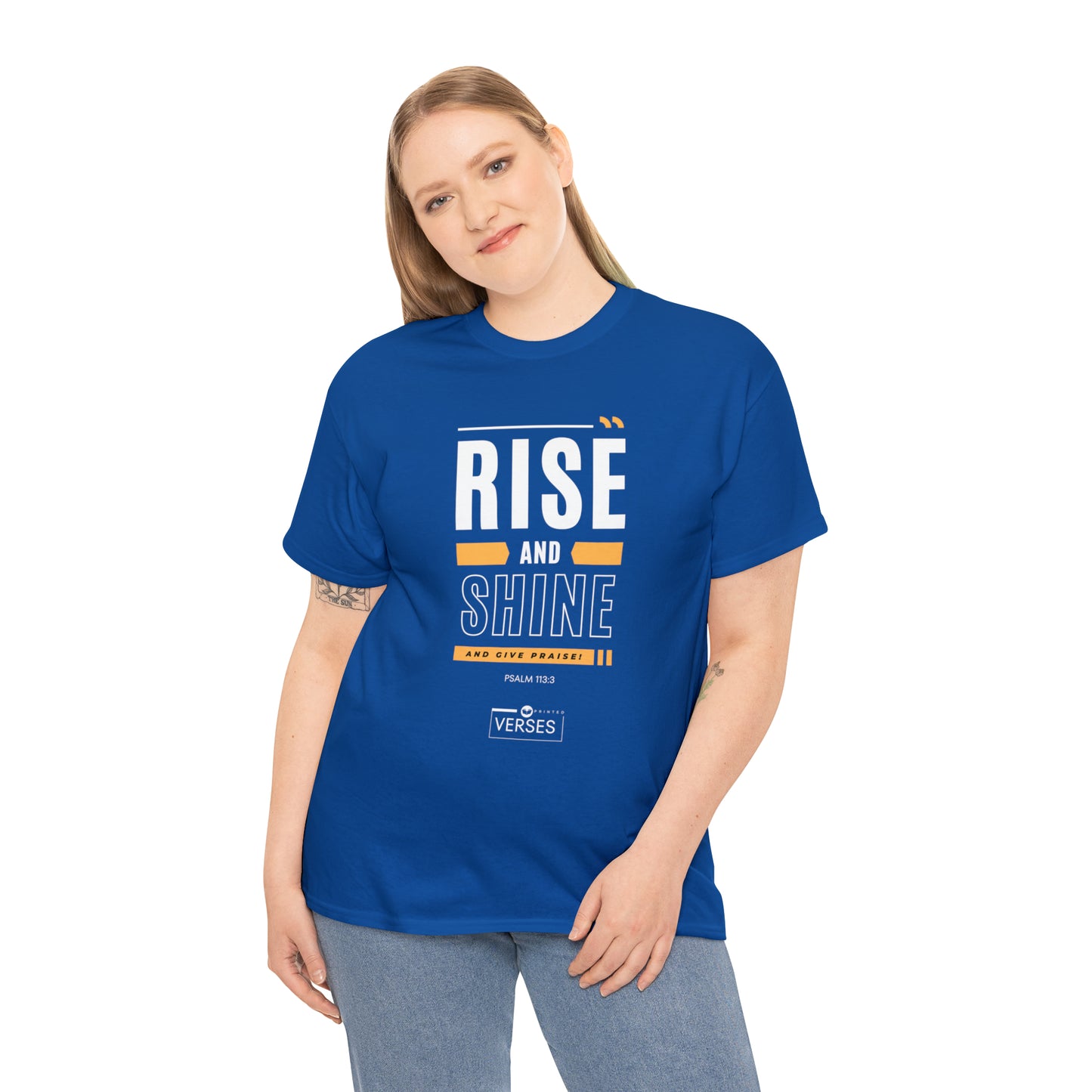 RISE AND SHINE AND GIVE PRAISE - DRK TEE