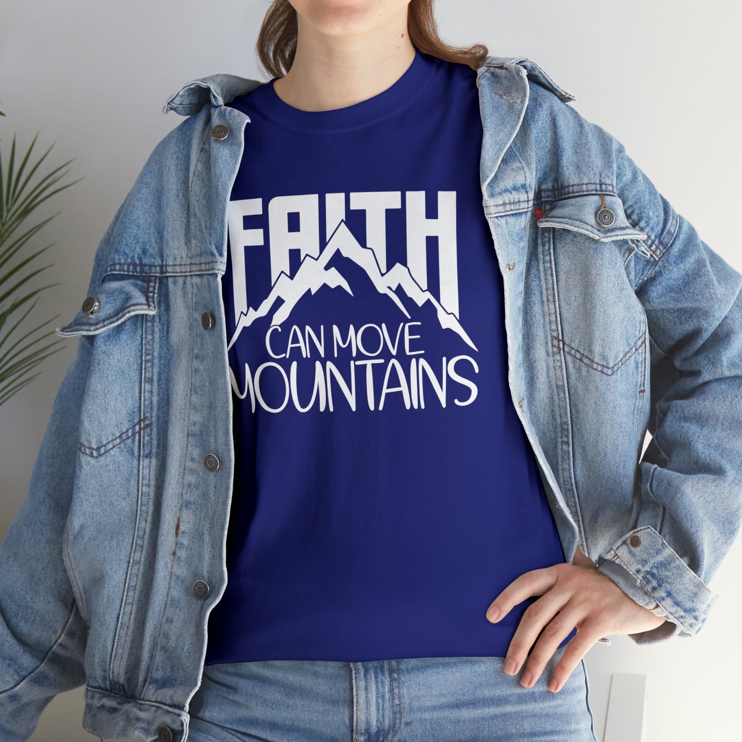 FAITH CAN MOVE MOUNTAINS - DRK TEE