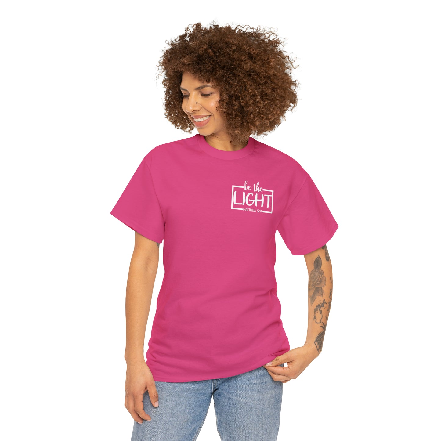BE THE LIGHT BADGE - DRK TEE