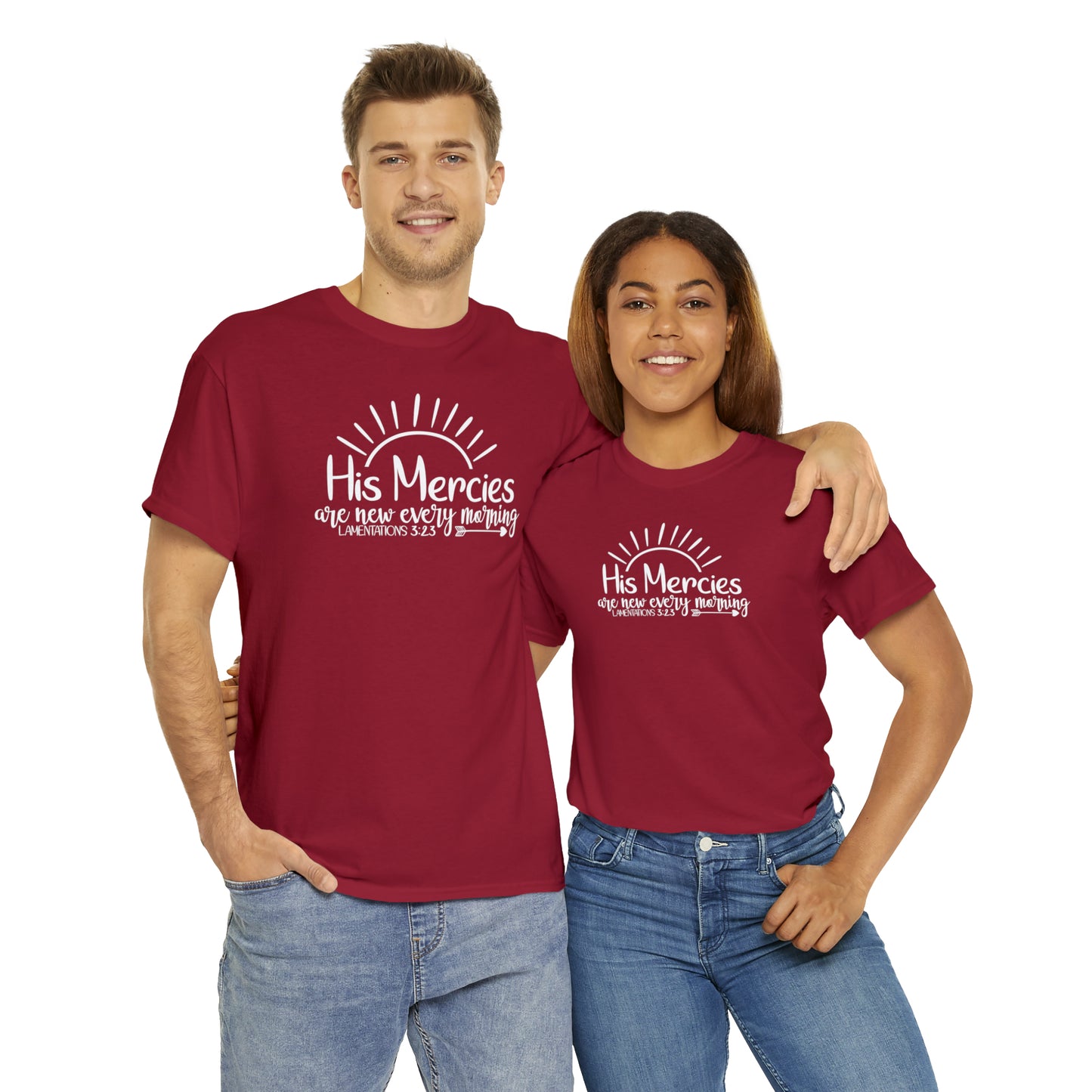 HIS MERCIES ARE NEW EVERY MORNING - DRK TEE