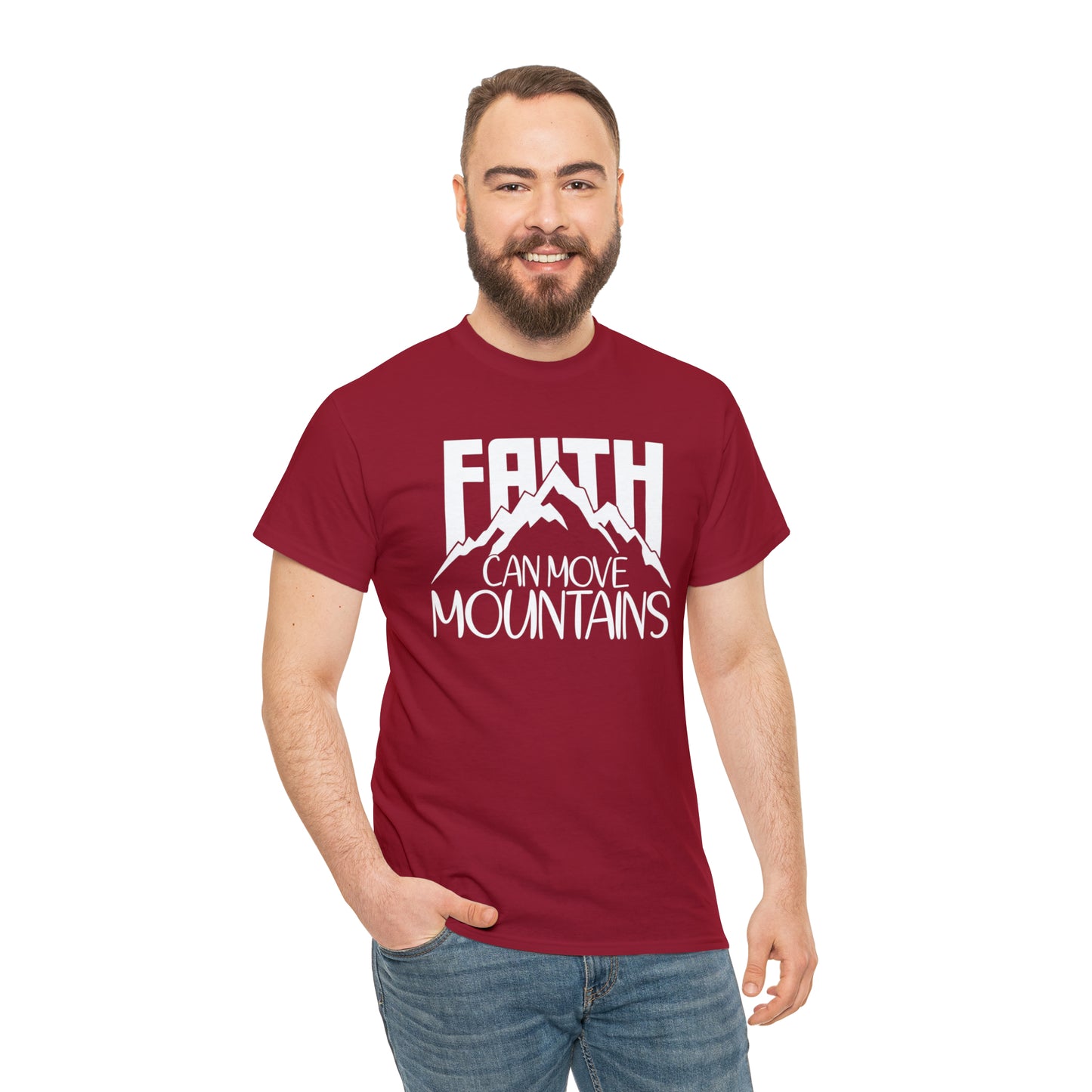FAITH CAN MOVE MOUNTAINS - DRK TEE