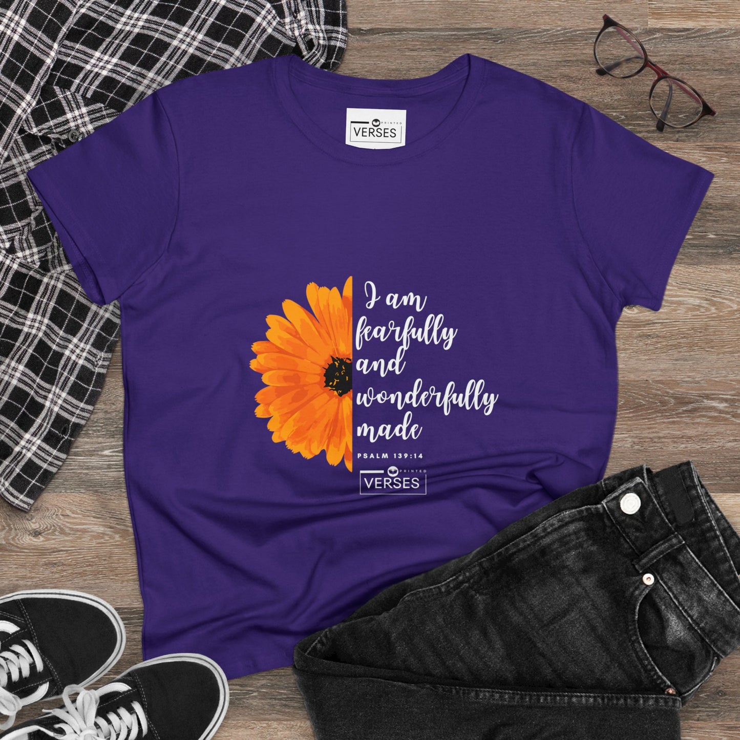 I AM FEARFULLY AND WONDERFULLY MADE - LADIES DRK TEE