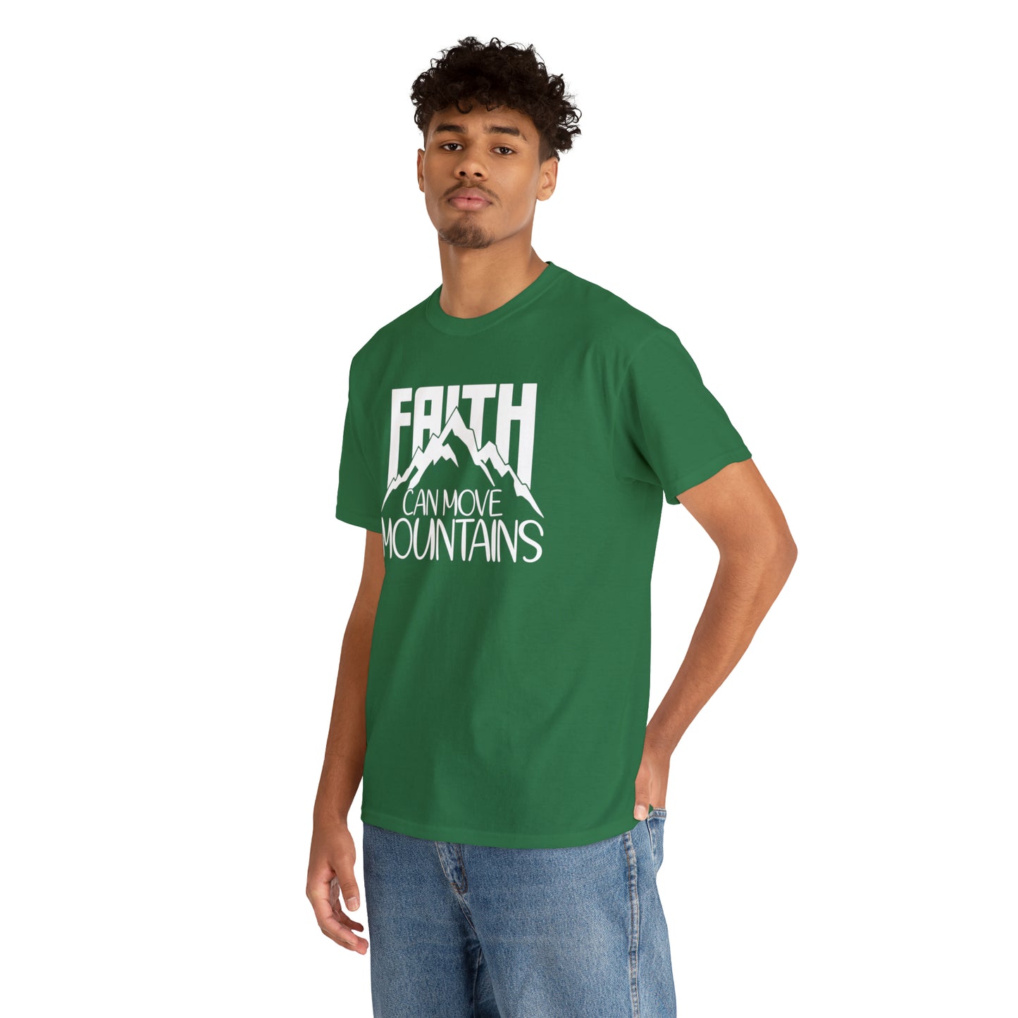 FAITH CAN MOVE MOUNTAINS - DRK TEE