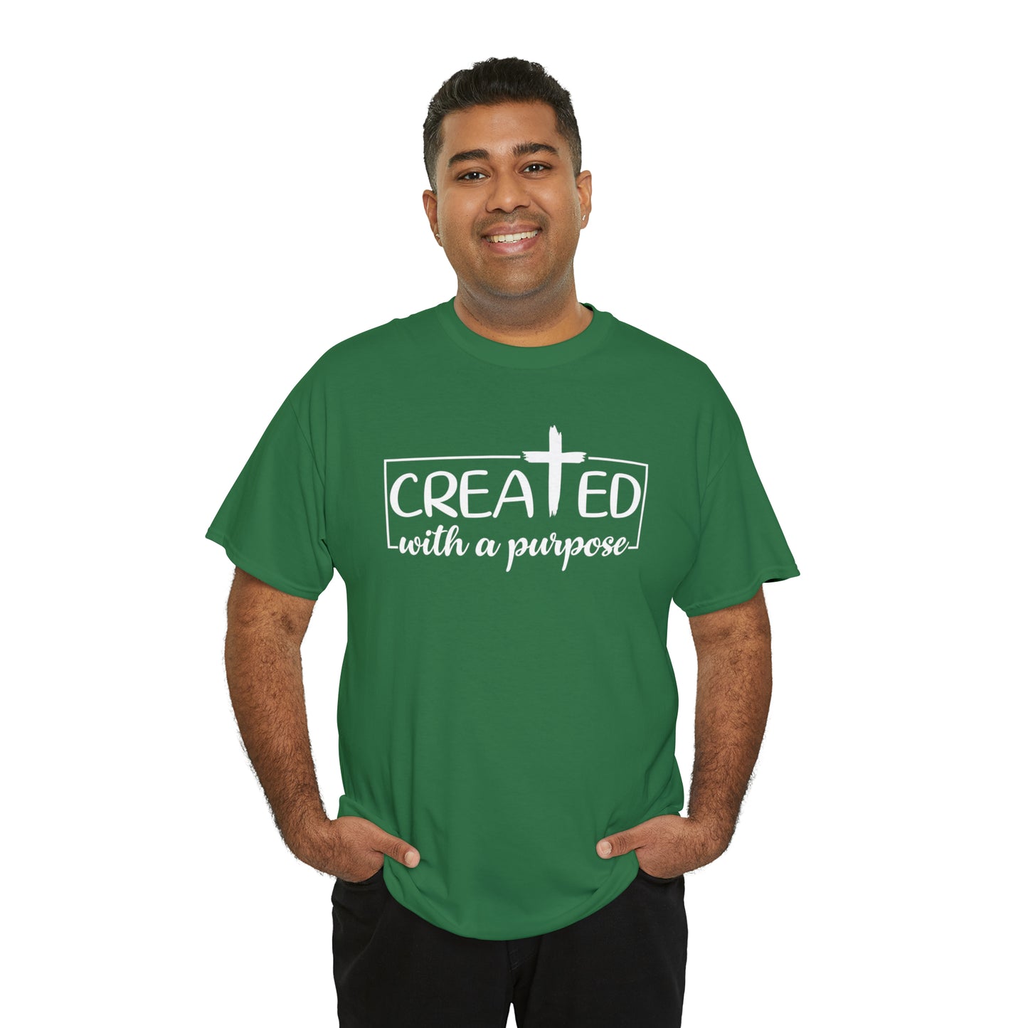 CREATED WITH PURPOSE - DRK TEE