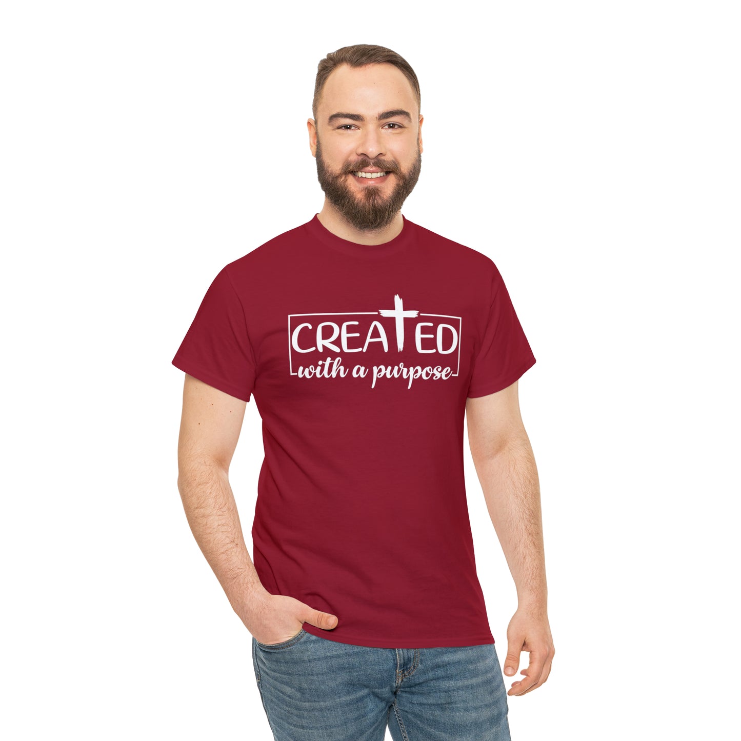 CREATED WITH PURPOSE - DRK TEE