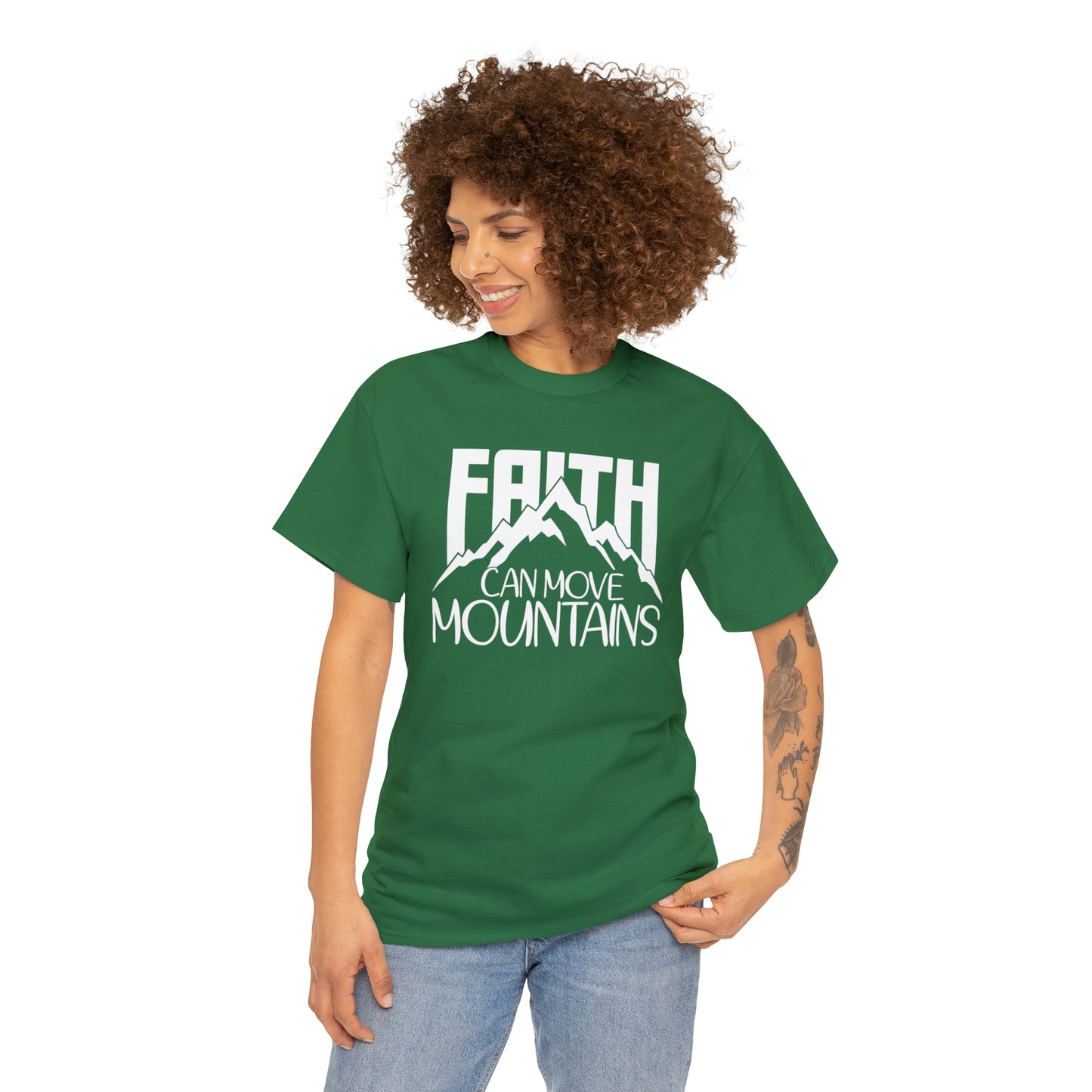 FAITH CAN MOVE MOUNTAINS - DRK TEE