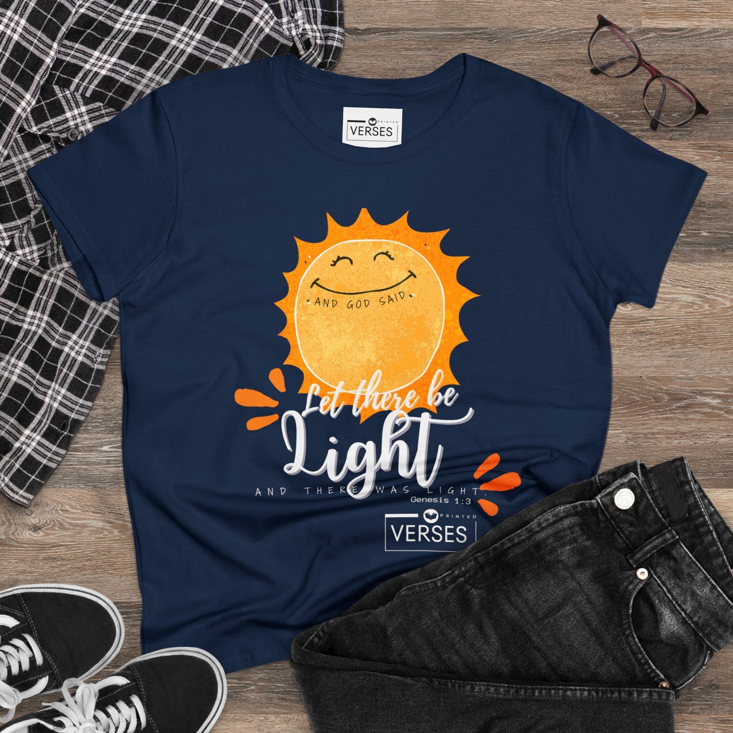 LET THERE BE LIGHT - LADIES DRK TEE