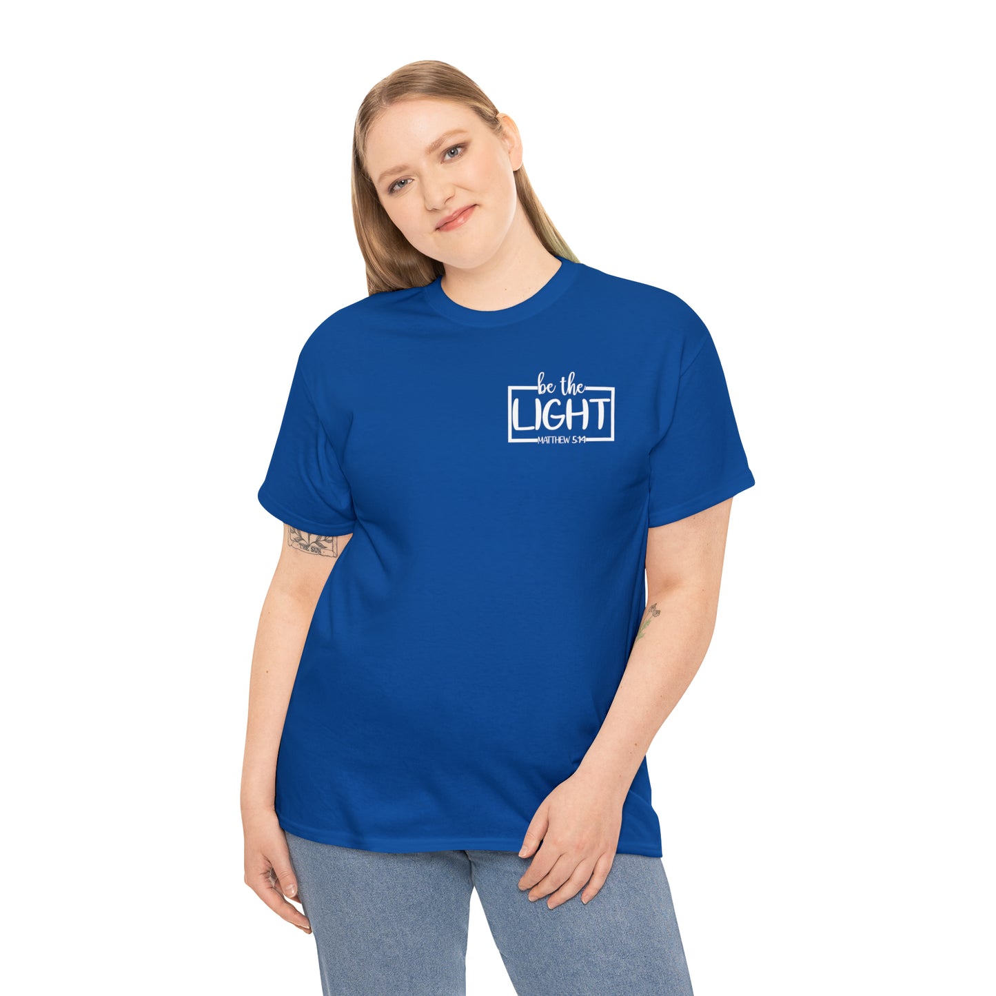 BE THE LIGHT BADGE - DRK TEE