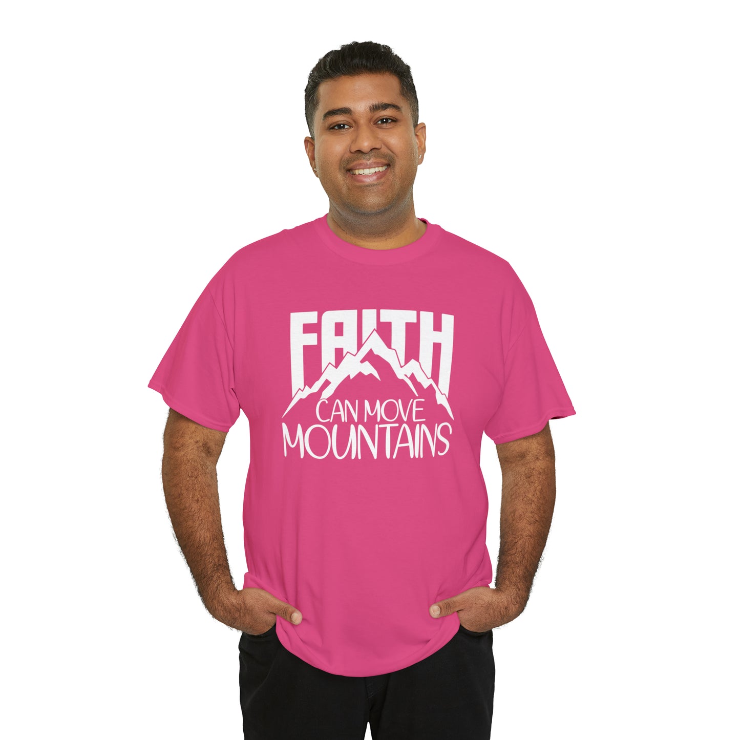FAITH CAN MOVE MOUNTAINS - DRK TEE