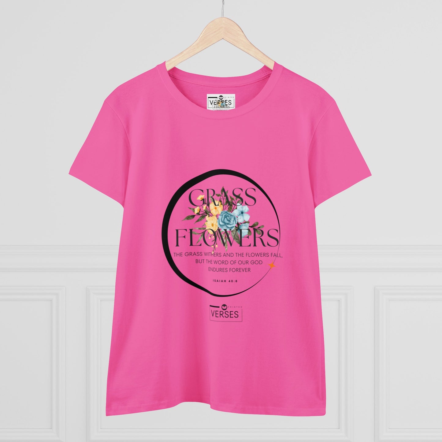 GRASS AND FLOWERS - LADIES COTTON TEE