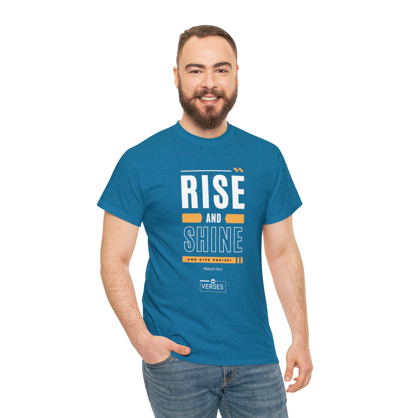 RISE AND SHINE AND GIVE PRAISE - DRK TEE