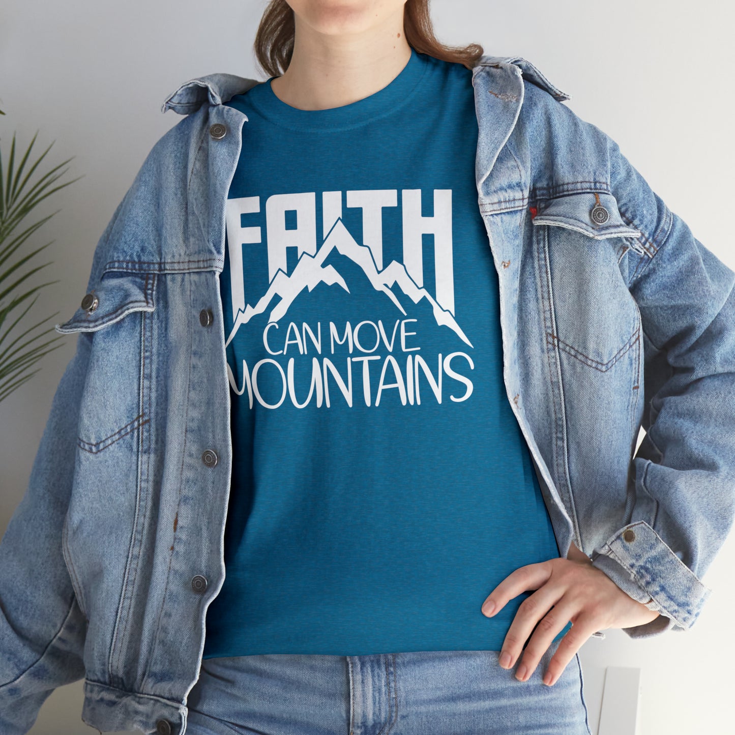 FAITH CAN MOVE MOUNTAINS - DRK TEE