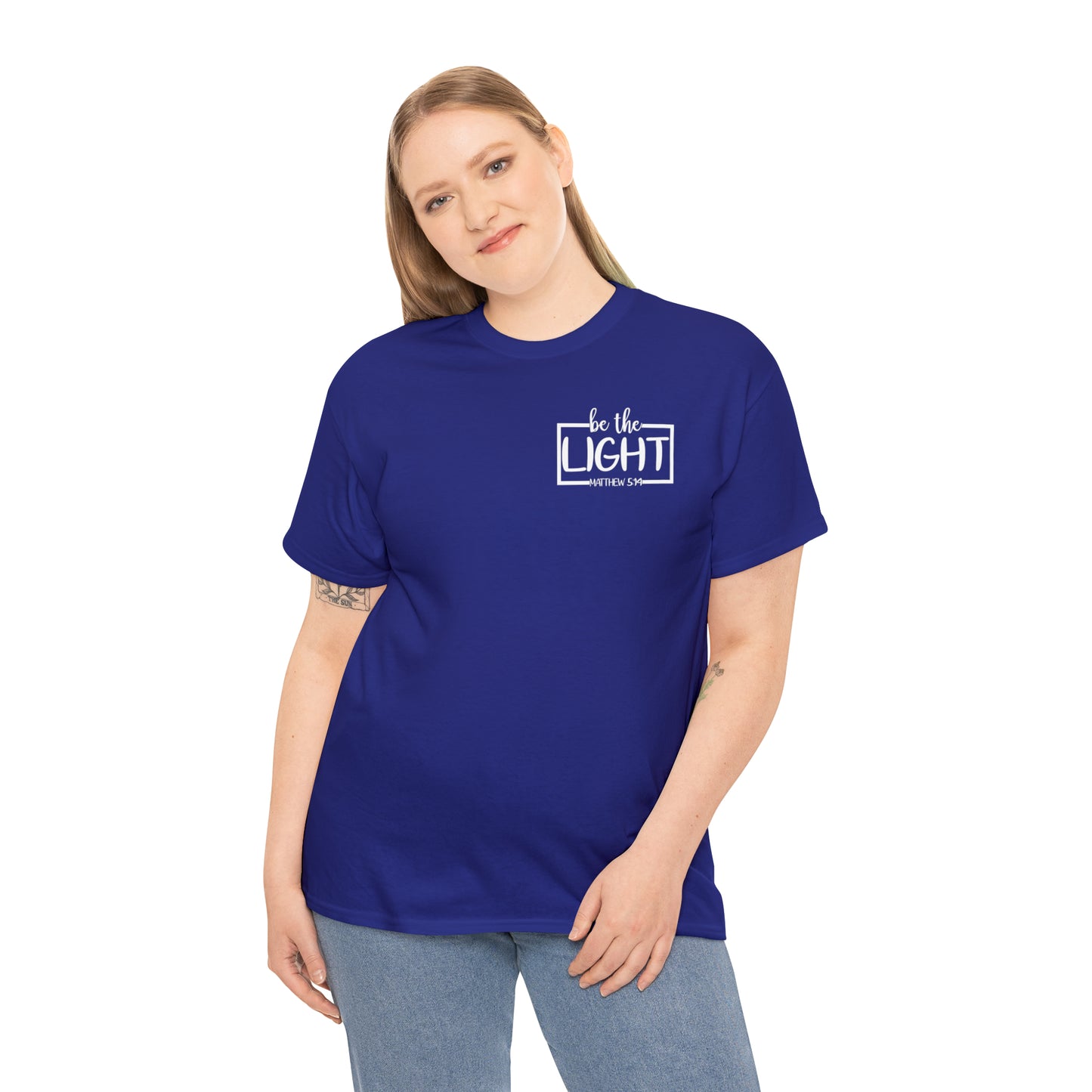 BE THE LIGHT BADGE - DRK TEE