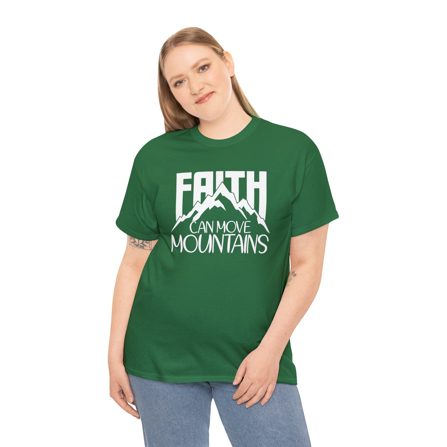 FAITH CAN MOVE MOUNTAINS - DRK TEE