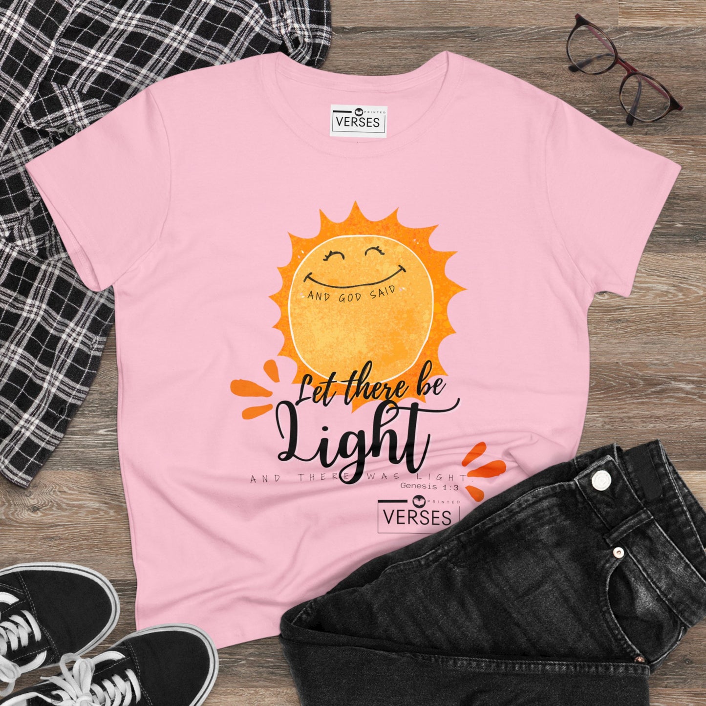 LET THERE BE LIGHT - LADIES COTTON TEE