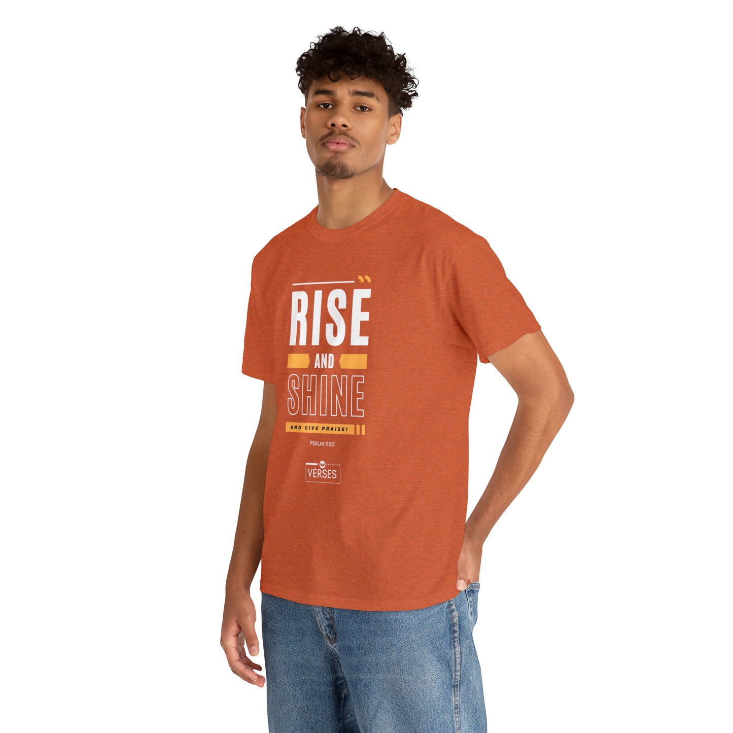 RISE AND SHINE AND GIVE PRAISE - DRK TEE