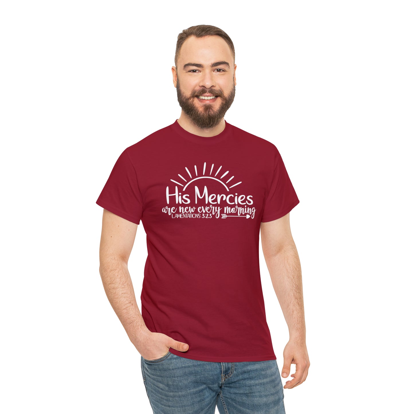 HIS MERCIES ARE NEW EVERY MORNING - DRK TEE