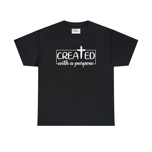 CREATED WITH PURPOSE - DRK TEE