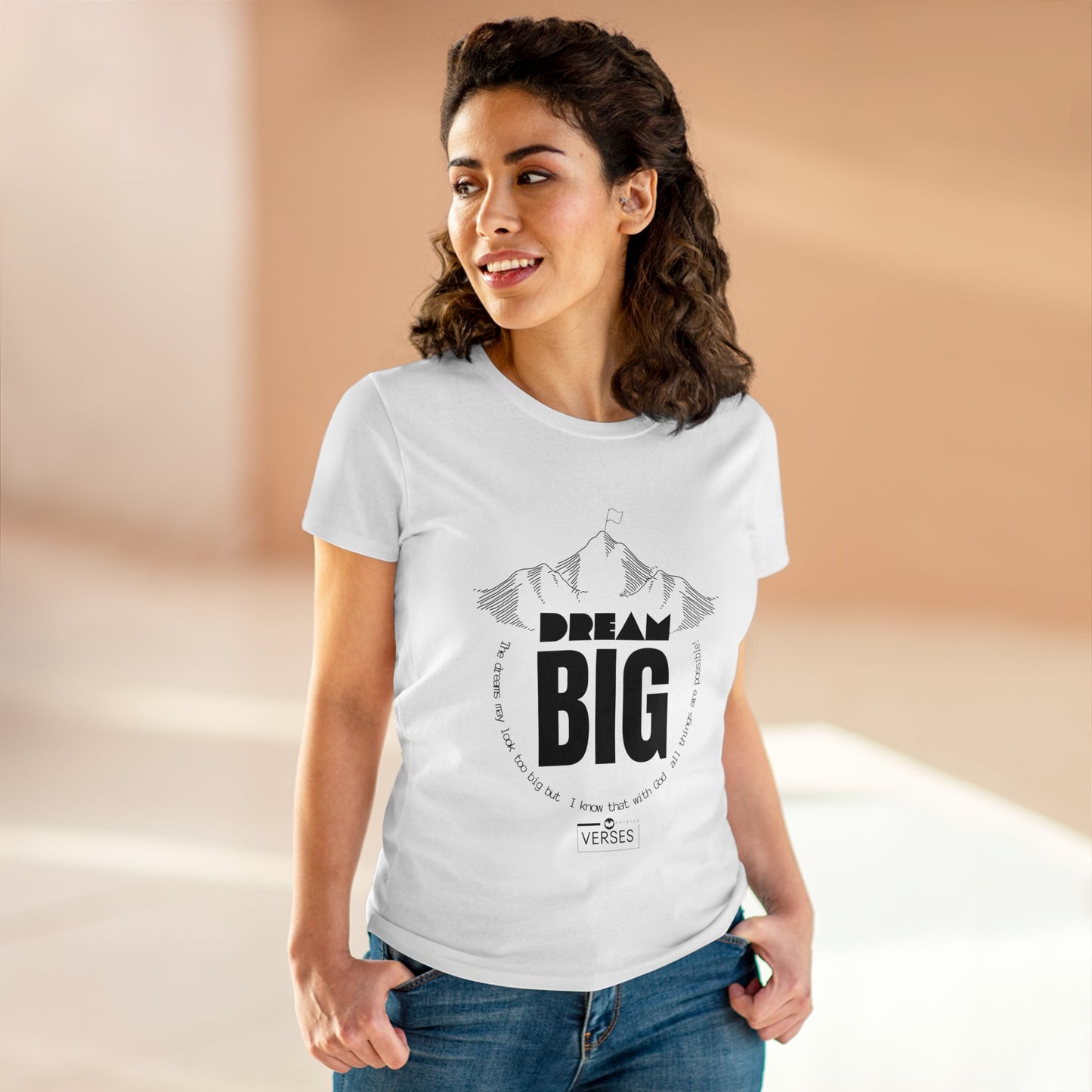 DREAM BIG - LADIES COTTON TEE