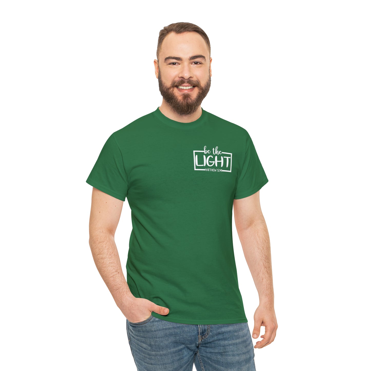 BE THE LIGHT BADGE - DRK TEE