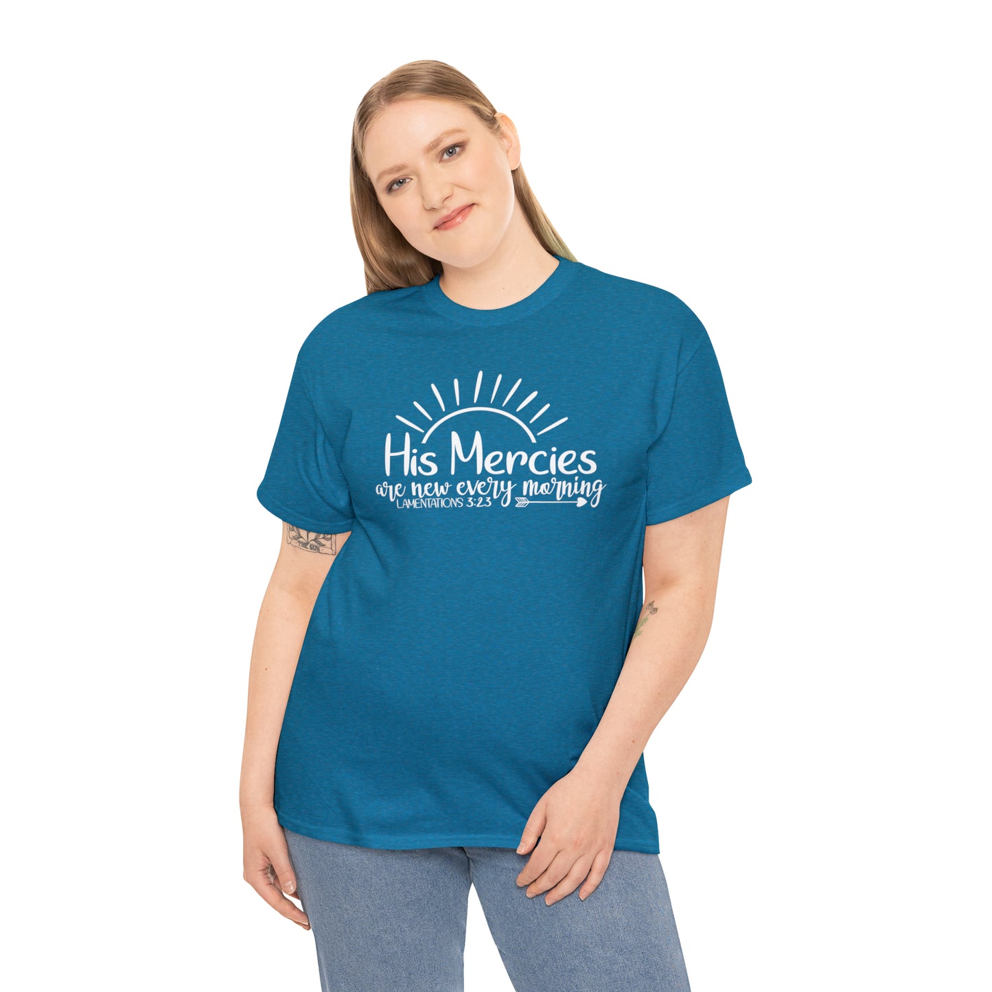 HIS MERCIES ARE NEW EVERY MORNING - DRK TEE