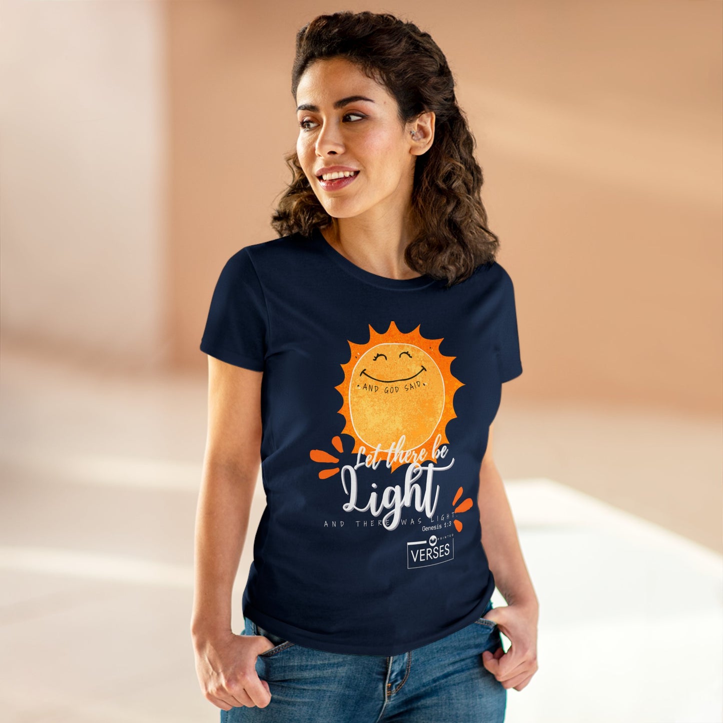 LET THERE BE LIGHT - LADIES DRK TEE