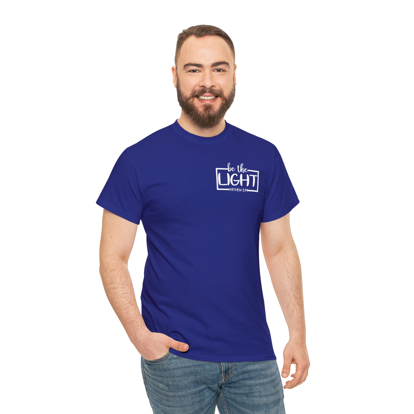 BE THE LIGHT BADGE - DRK TEE