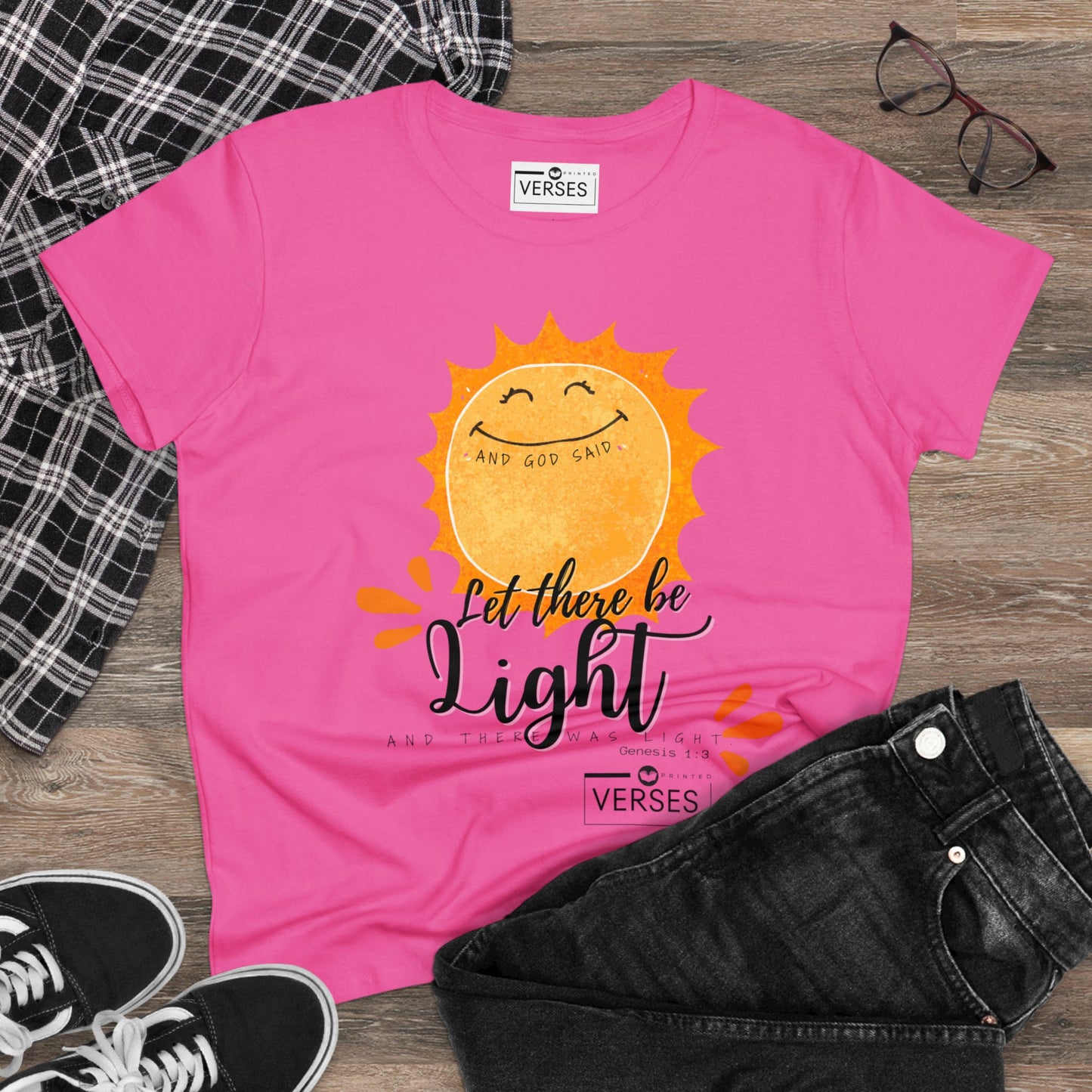 LET THERE BE LIGHT - LADIES COTTON TEE