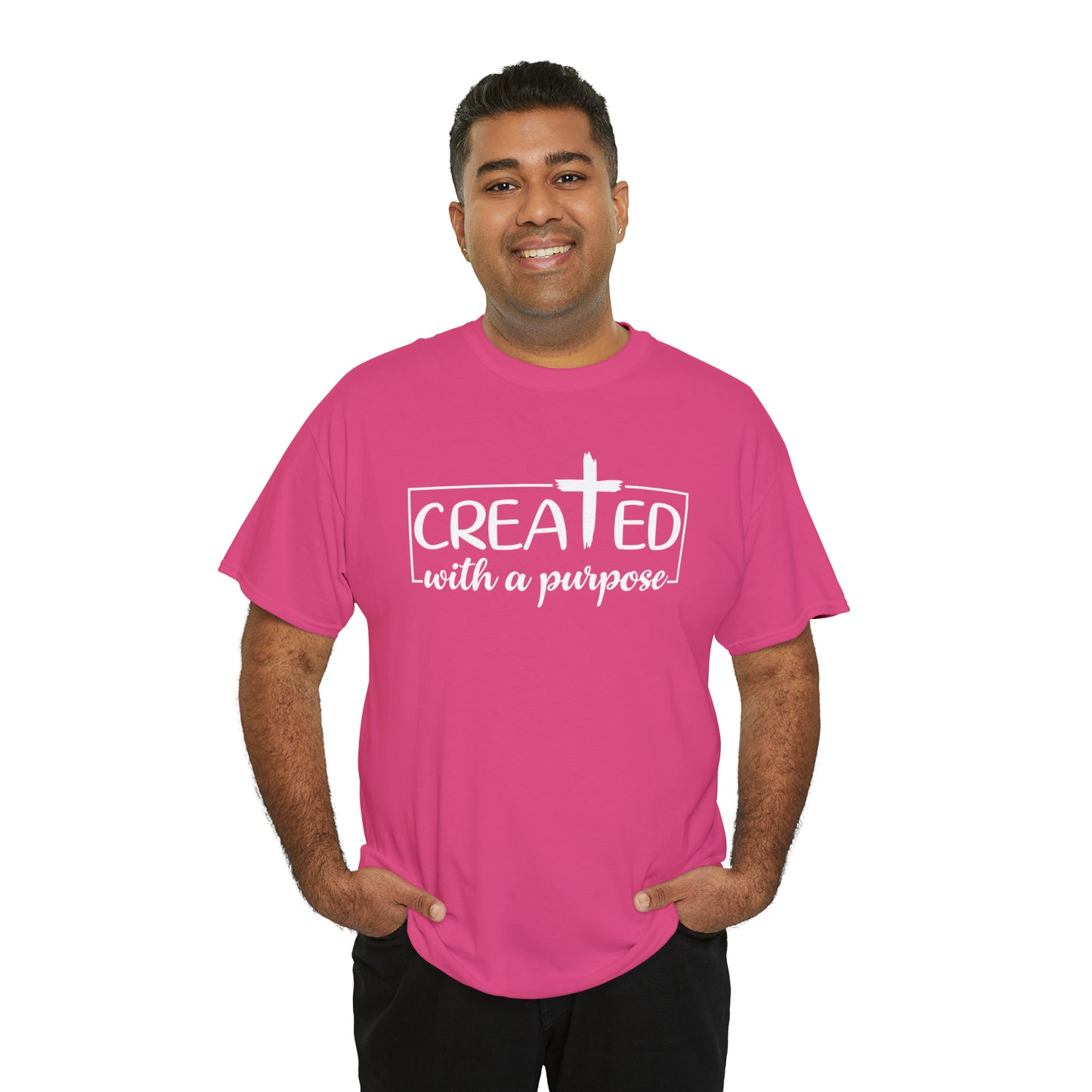 CREATED WITH PURPOSE - DRK TEE