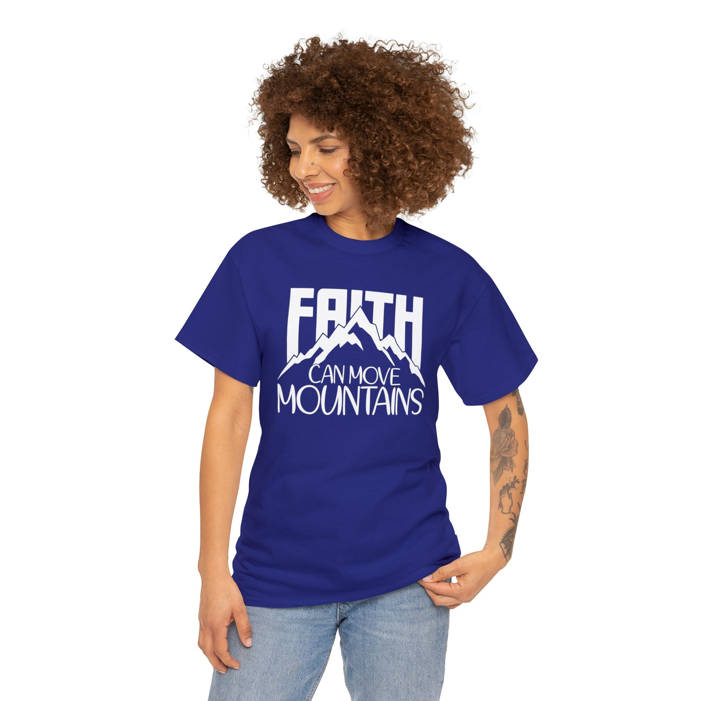 FAITH CAN MOVE MOUNTAINS - DRK TEE