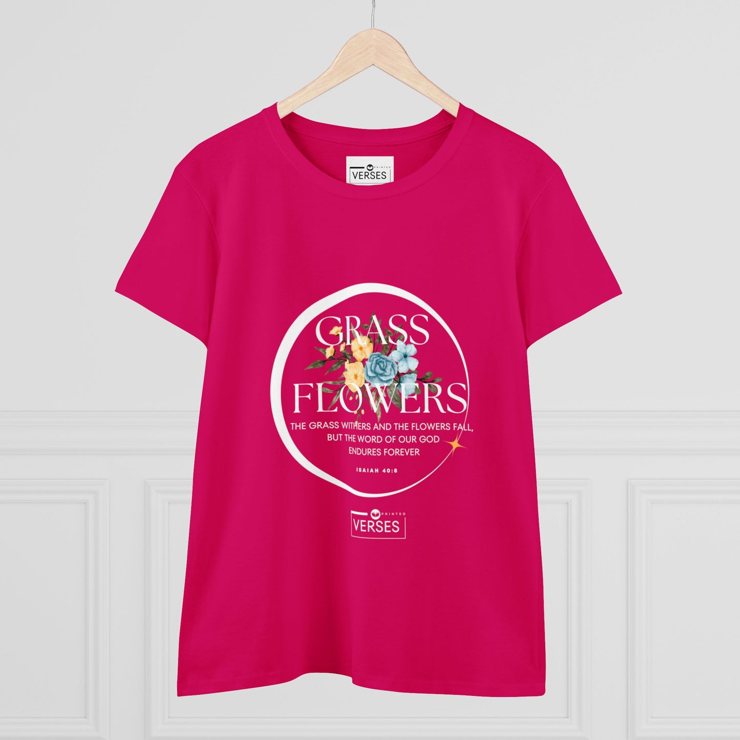 GRASS AND FLOWERS - LADIES DRK TEE
