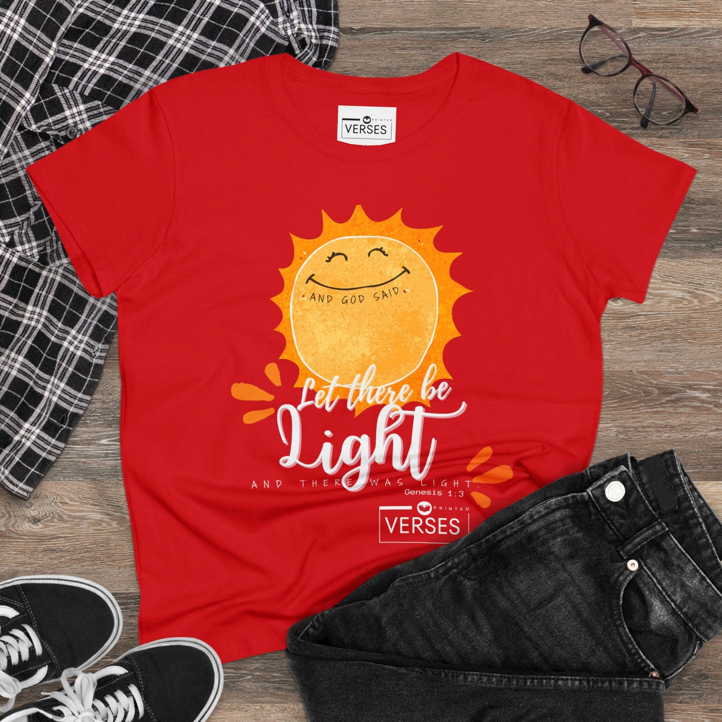 LET THERE BE LIGHT - LADIES DRK TEE