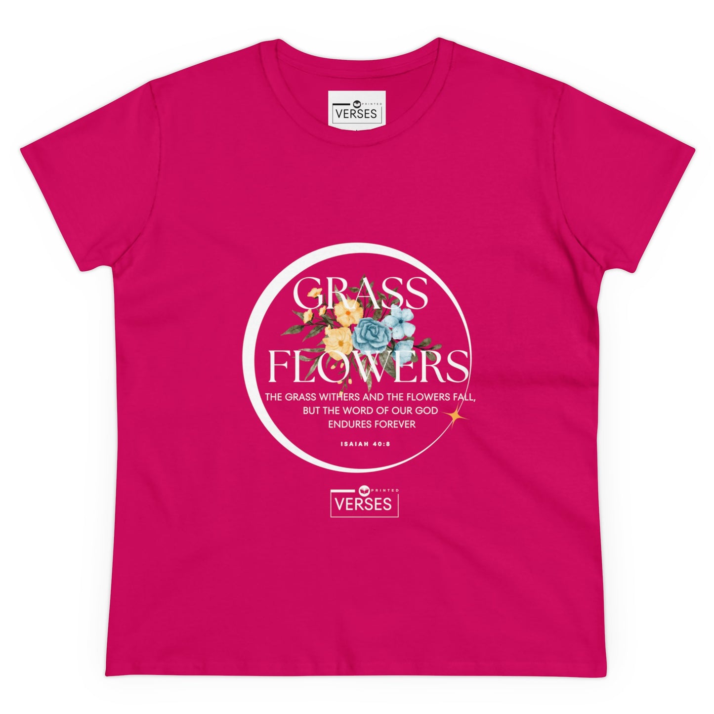 GRASS AND FLOWERS - LADIES DRK TEE
