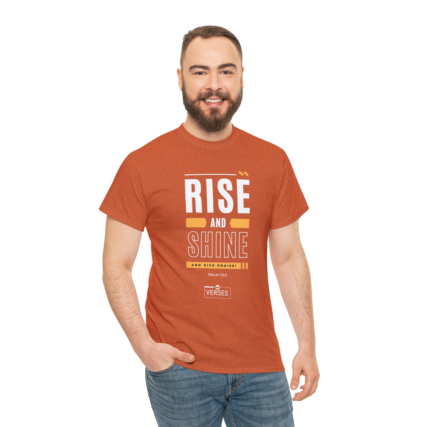 RISE AND SHINE AND GIVE PRAISE - DRK TEE