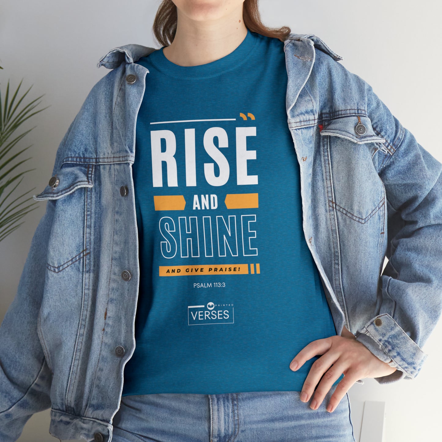 RISE AND SHINE AND GIVE PRAISE - DRK TEE